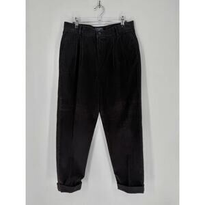 Dockers Relaxed Fit Corduroy Pants W32 L30 Black Cotton Blend